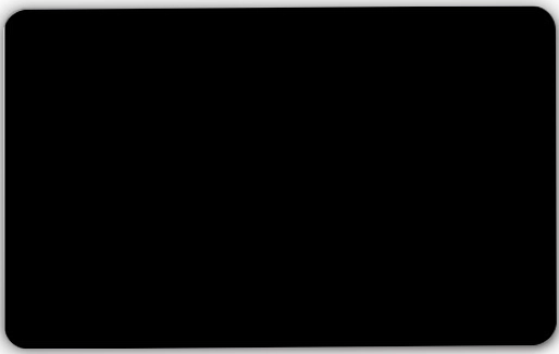 بطاقة بوليكاربونات سوداء فارغة