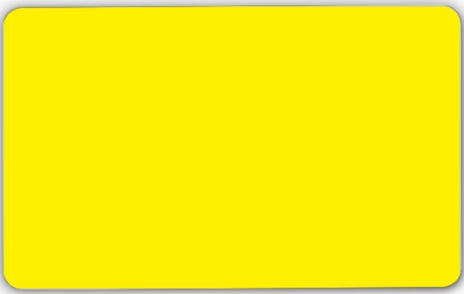 بطاقة بوليكاربونات صفراء فارغة